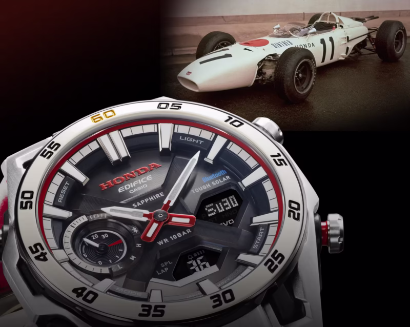 Casio випускає лімітований годинник Edifice ECB-2300HR-1A до 60-річчя тріумфу Honda в F1