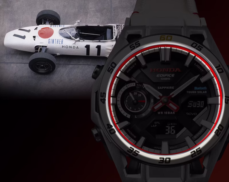 Casio випускає лімітований годинник Edifice ECB-2300HR-1A до 60-річчя тріумфу Honda в F1