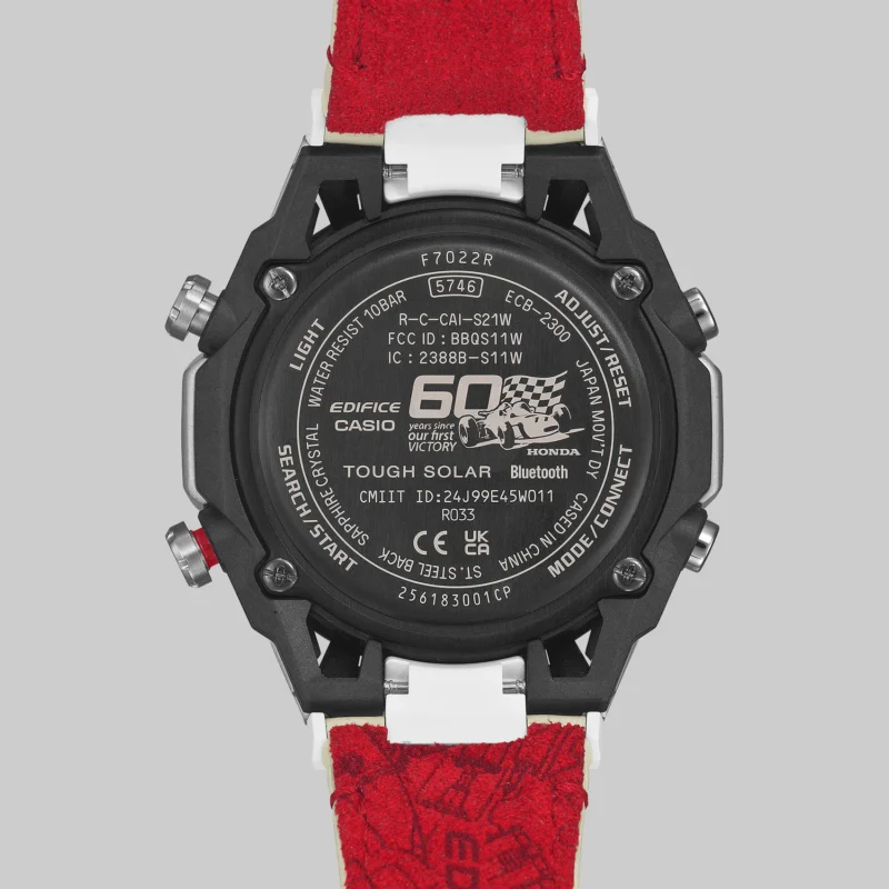 Casio випускає лімітований годинник Edifice ECB-2300HR-1A до 60-річчя тріумфу Honda в F1