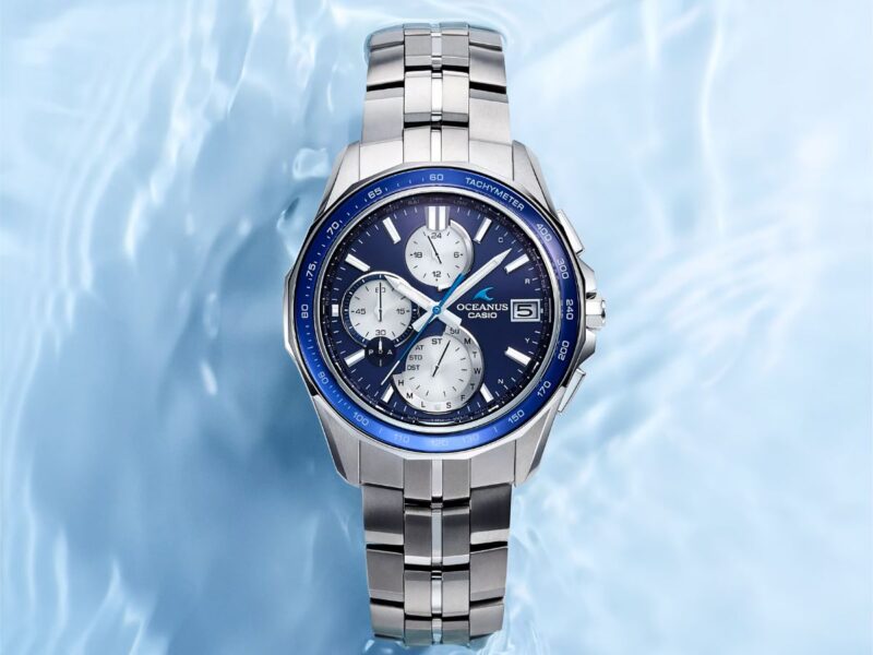 Casio випустила Oceanus Manta OCW-S7000F-2A: преміальний годинник з сапфіровим безелем та функцією Tough Solar