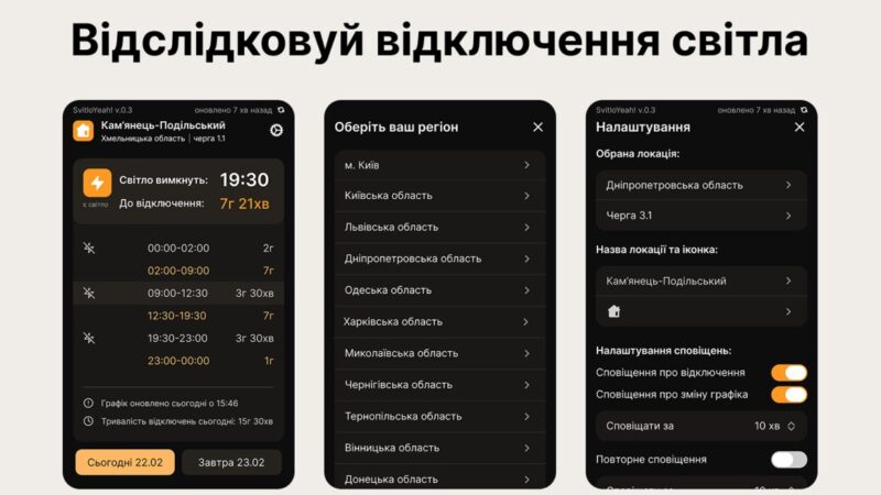 SvitloYeah!: український розробник представив інструмент для моніторингу графіків світла у браузері