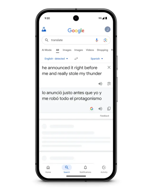 Google Translate отримав інтеграцію з ШІ Gemini для кращого перекладу