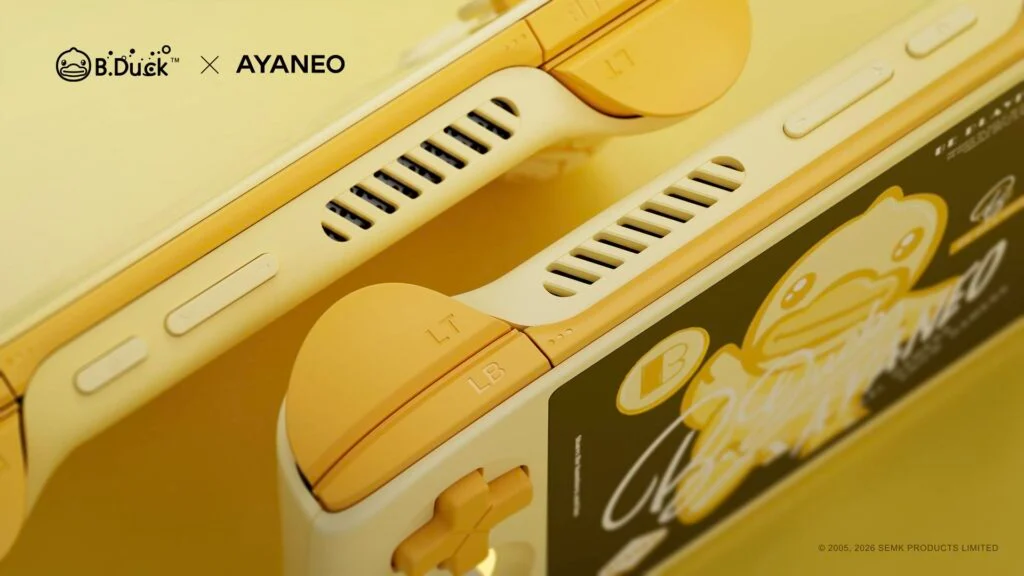Ayaneo представила Pocket Air Mini × B.Duck: лімітована ретро-консоль до року Коня