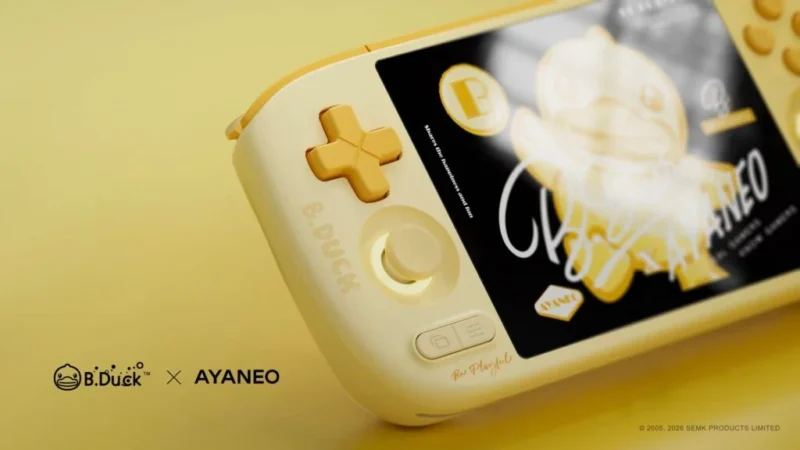 Ayaneo представила Pocket Air Mini × B.Duck: лімітована ретро-консоль до року Коня