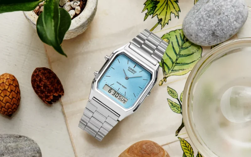 Casio випустила бюджетний гібридний годинник AQ230A-2A1M у лінійці Vintage