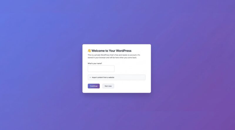 WordPress запустив безкоштовну "пісочницю" в браузері: створюйте сайти без реєстрації за 1 хвилину