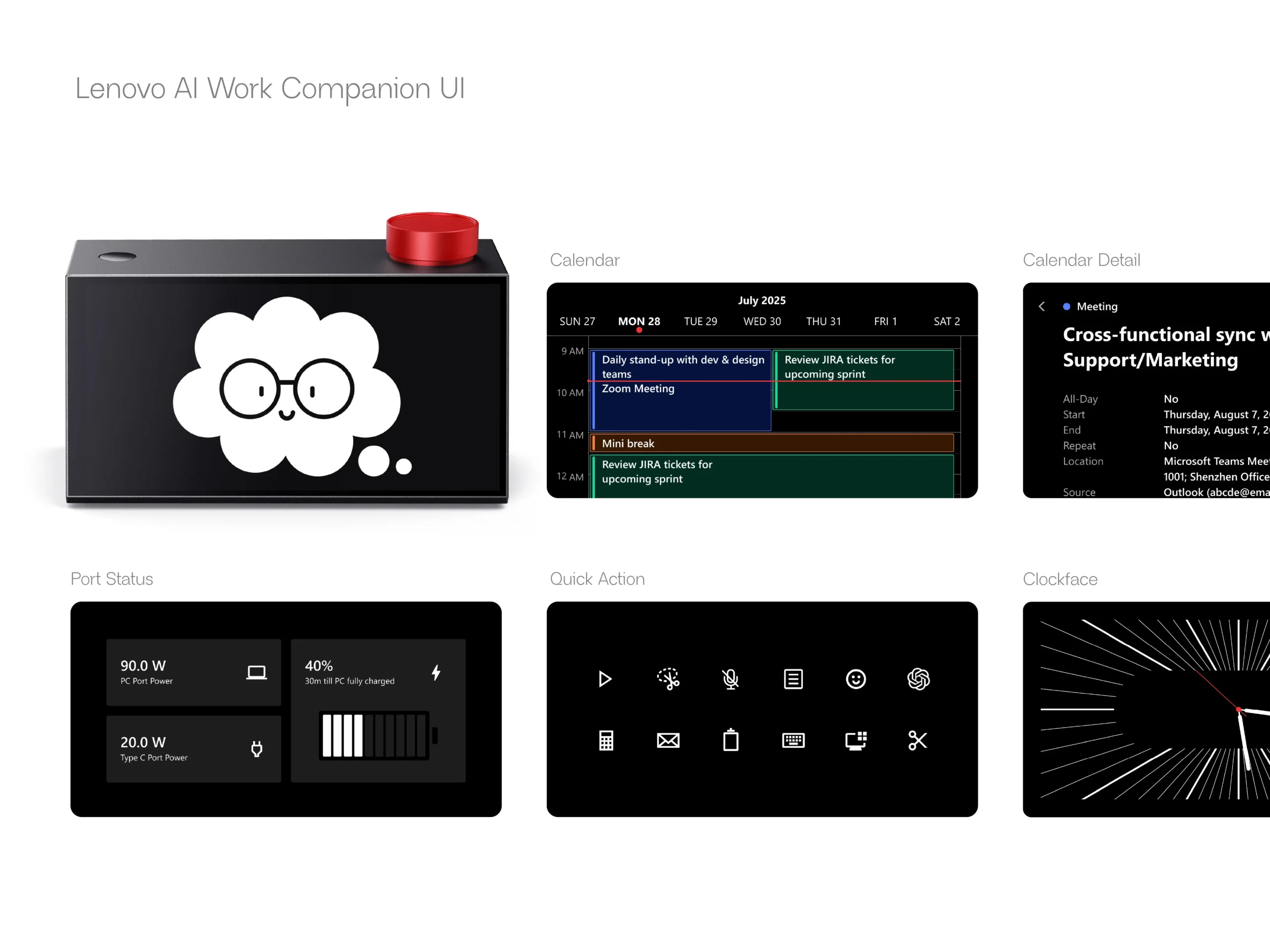Lenovo представила настільного робота-помічника та ШІ-годинник для офісу на MWC 2026