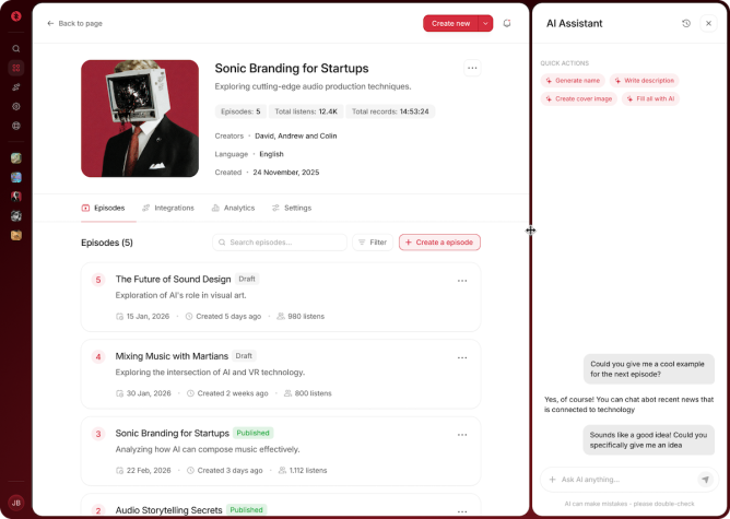 Rebel Audio: нова ШІ-платформа для швидкого створення подкастів