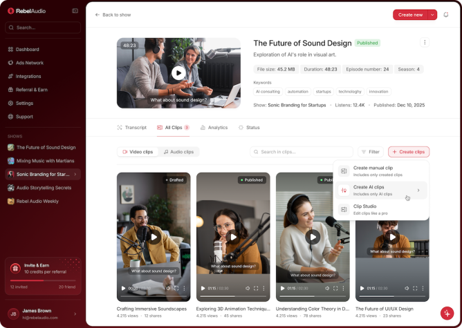 Rebel Audio: нова ШІ-платформа для швидкого створення подкастів