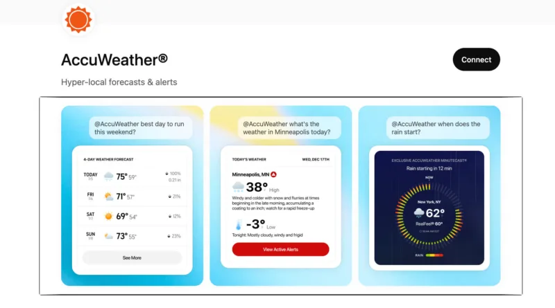 AccuWeather запустив офіційний додаток для ChatGPT