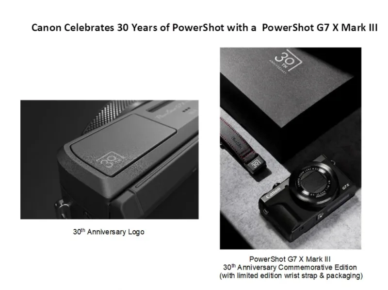 Canon випускає PowerShot G7 X Mark III: лімітована версія до 30-річчя серії