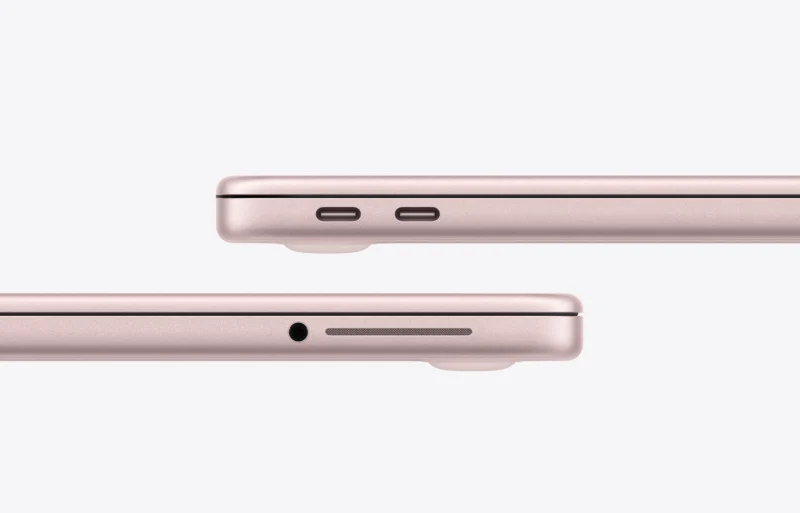 MacBook Neo у ніжно-рожевому (blush) кольорі