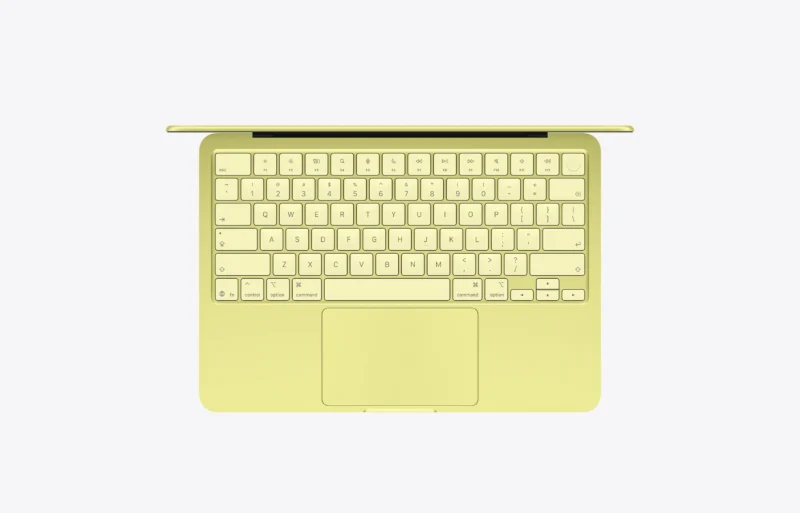 MacBook Neo у цитрусовому (citrus) кольорі