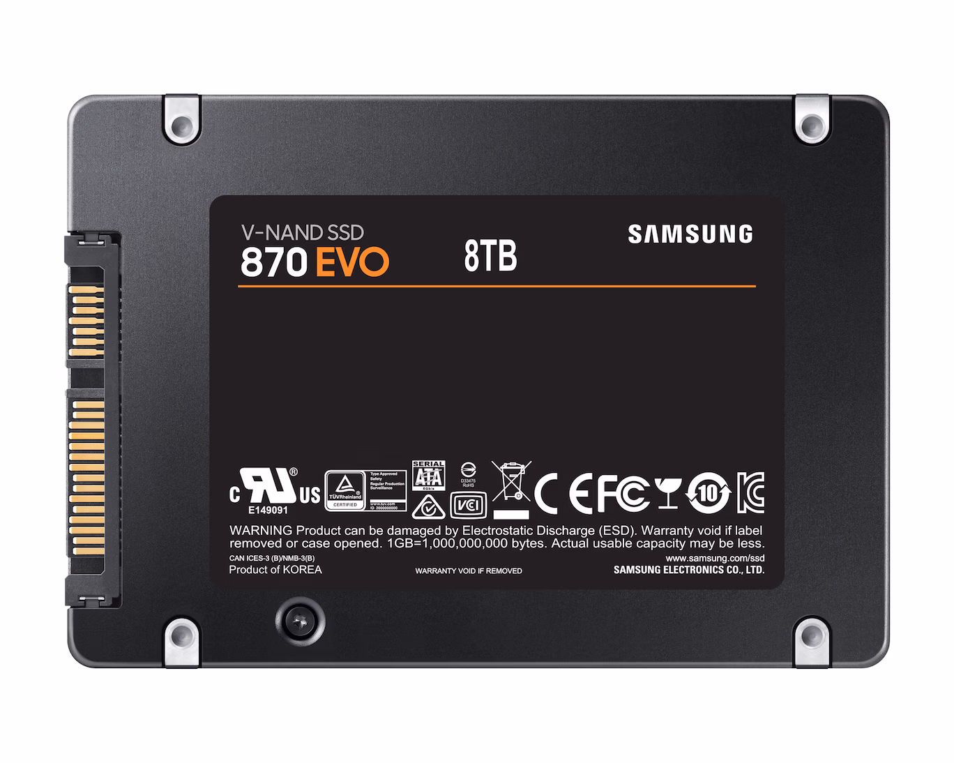 Samsung випустила SSD 870 EVO на 8 ТБ: характеристики та ціна