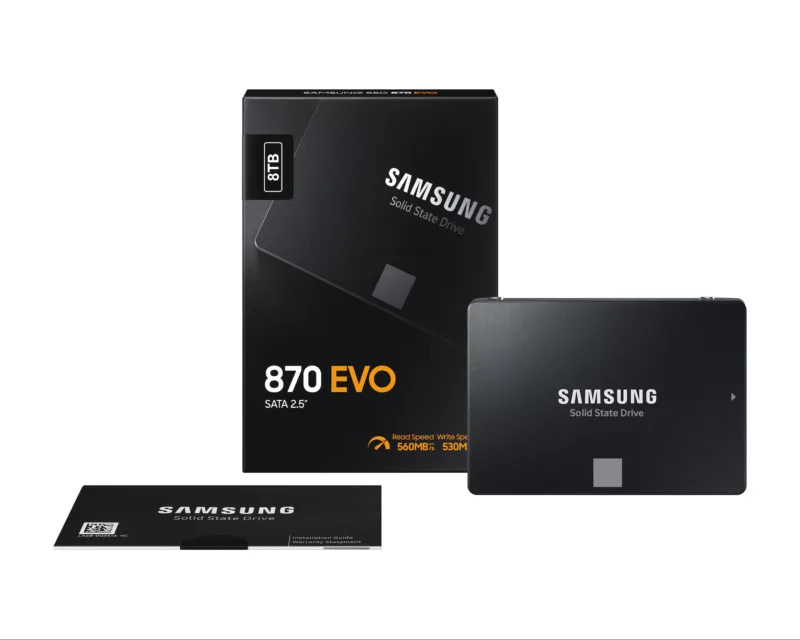 Samsung випустила SSD 870 EVO на 8 ТБ: характеристики та ціна