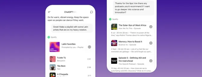 Застосунок spotify в OpenAI ChatGPT