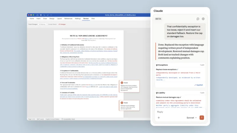 Anthropic інтегрувала Claude у Microsoft Word