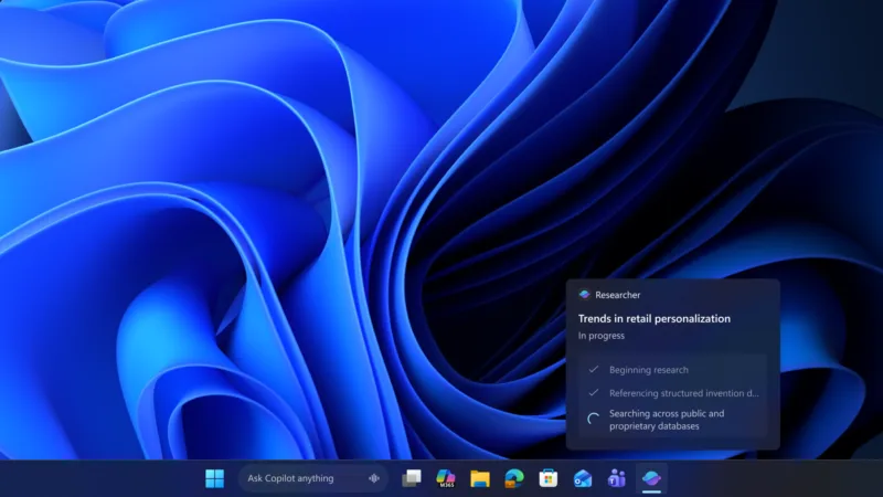 Windows 11 отримає ШІ-агентів на панелі завдань як опцію