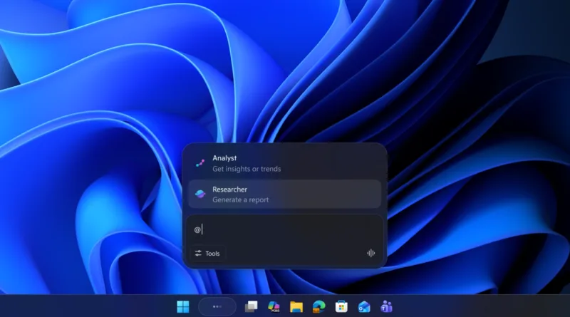 Windows 11 отримає ШІ-агентів на панелі завдань як опцію