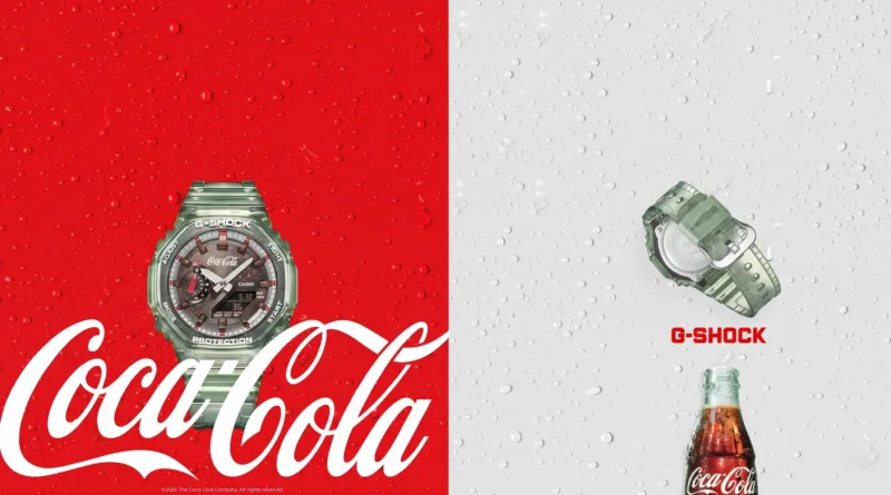 Casio G-Shock x Coca-Cola GA-2100CC-3A: представлено лімітований годинник до 140-річчя компанії