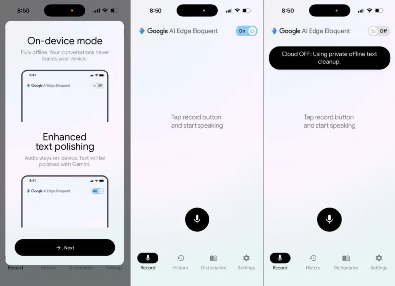Google випустила AI Edge Eloquent: новий ШІ-застосунок, що перетворює живу мову на редагований текст