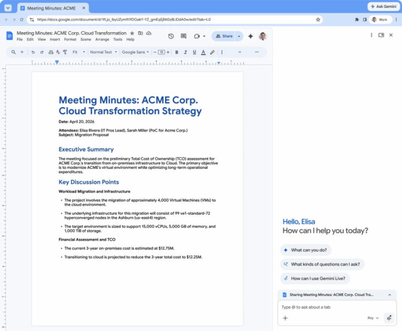Google додає Gemini у Chrome для бізнесу — автоматизація завдань прямо у браузері