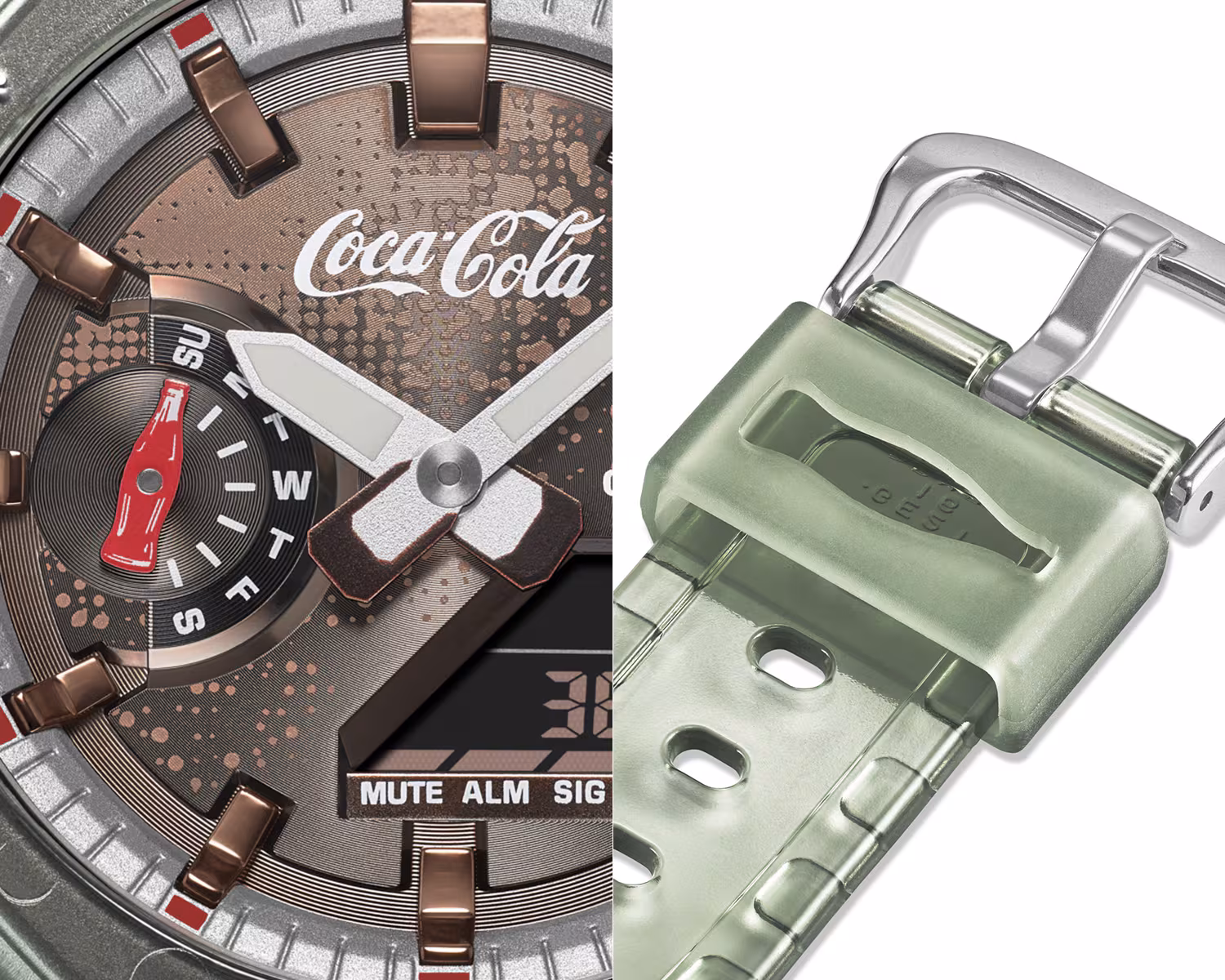 Casio G-Shock x Coca-Cola GA-2100CC-3A: представлено лімітований годинник до 140-річчя компанії