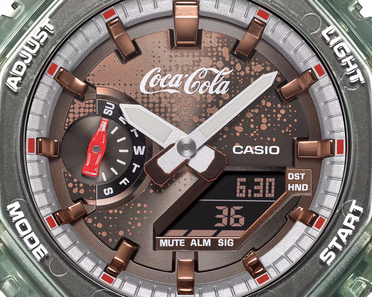 Casio G-Shock x Coca-Cola GA-2100CC-3A: представлено лімітований годинник до 140-річчя компанії