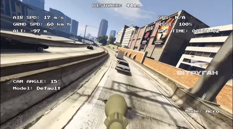 Українці додали FPV-симулятор дронів у GTA V з підтримкою реальних пультів