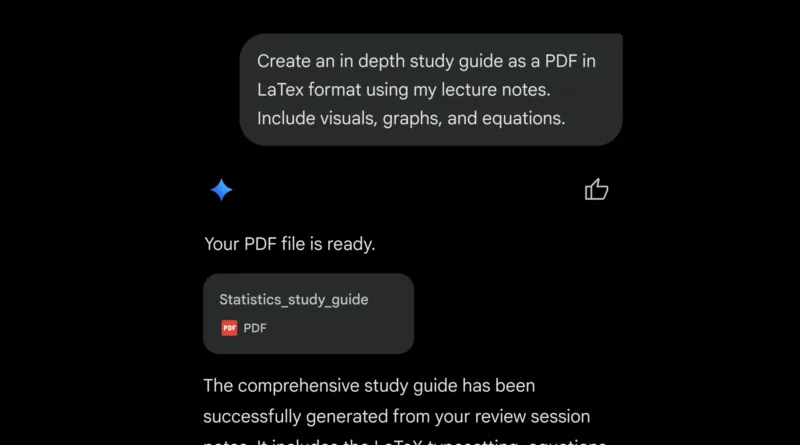 Gemini тепер генерує файли: Word, Excel, LaTeX, PDF та інші формати