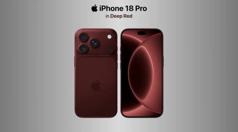 iPhone 18 Pro засвітився у витоку з темно-червоним кольором і чипом A20 Pro