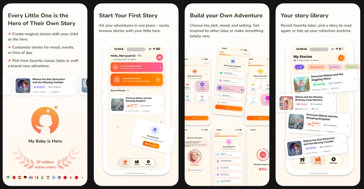 My Baby Is Hero: український розробник створив застосунок, що генерує персоналізовані казки з фото дитини