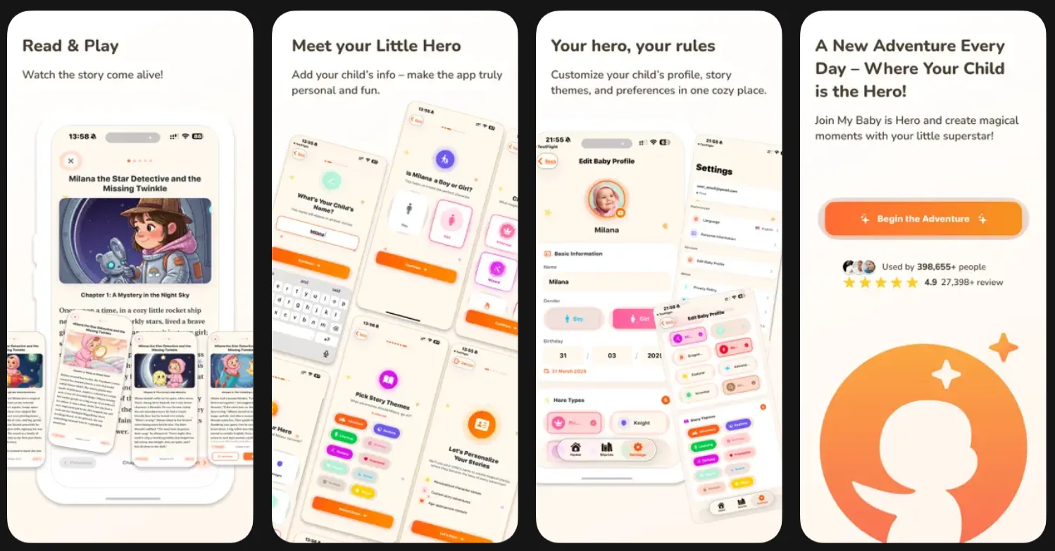 My Baby Is Hero: український розробник створив застосунок, що генерує персоналізовані казки з фото дитини