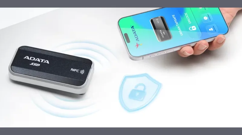 Adata представила Urban Tapsafe: портативний SSD з NFC-розблокуванням і швидкістю 1900 МБ/с