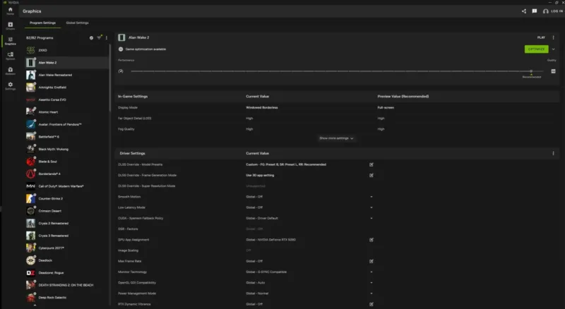 NVIDIA припинила підтримку панелі керування у Game Ready