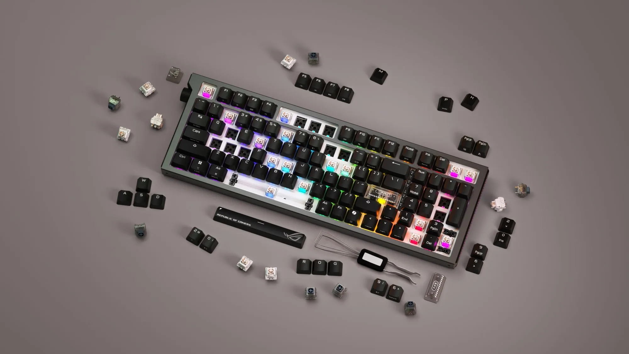 ASUS розпочала продажі механічної клавіатури ROG Strix Morph 96 Wireless в Україні
