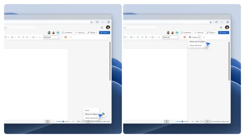 Microsoft дозволить прибрати кнопку Copilot з Word, Excel і PowerPoint