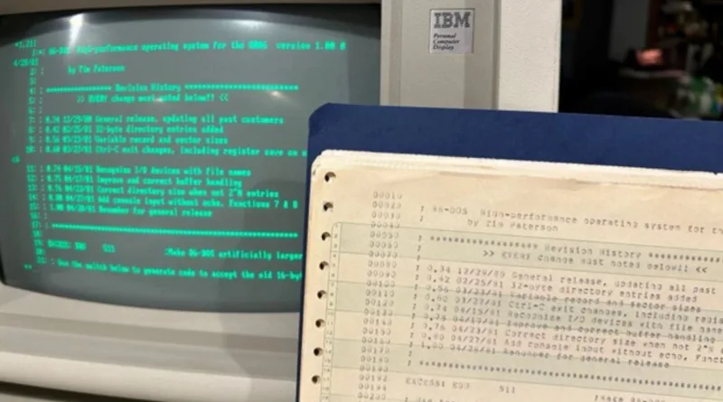 Microsoft відкрила код 86-DOS 1.00, транскрибований із старих роздруківок із гаража розробника