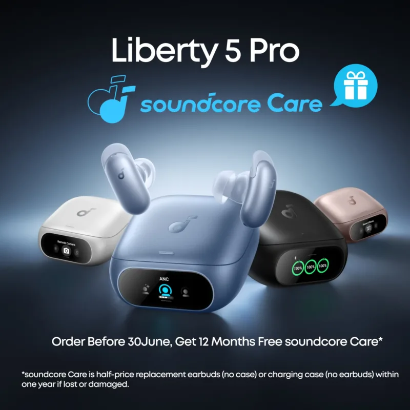 Anker випустила навушники Soundcore Liberty 5 Pro і Pro Max із власним чипом Thus AI