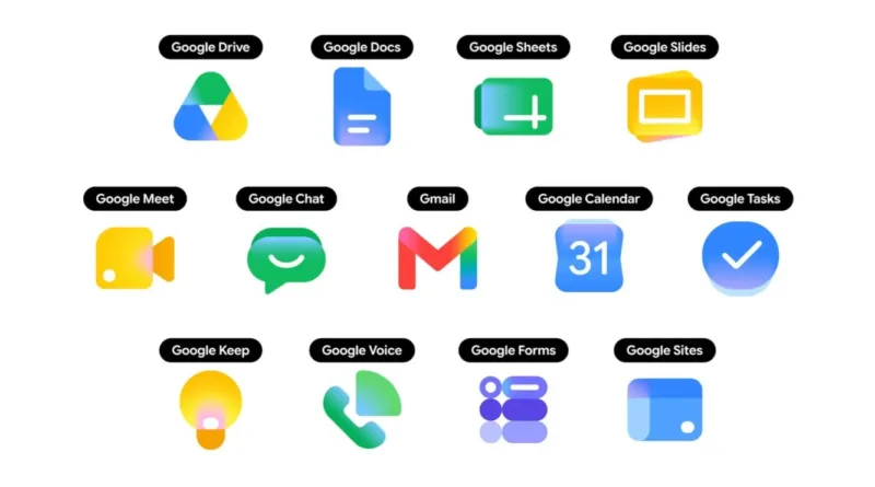 Google оновлює іконки Workspace на Android, iOS і в вебі