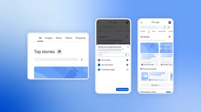 Обрані джерела в пошуку Google тепер доступні всім користувачам і всіма мовами
