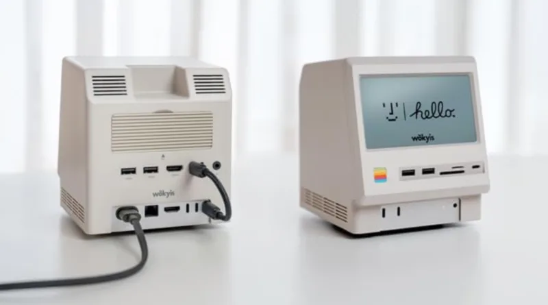 Wokyis випустила M5 Retro Dock: докстанція для Mac Mini, що перетворює його на ретро-Macintosh із дисплеєм та NVMe
