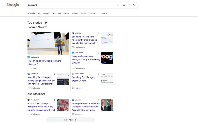 Google підтвердила збій AI Overviews у пошуку окремих слів