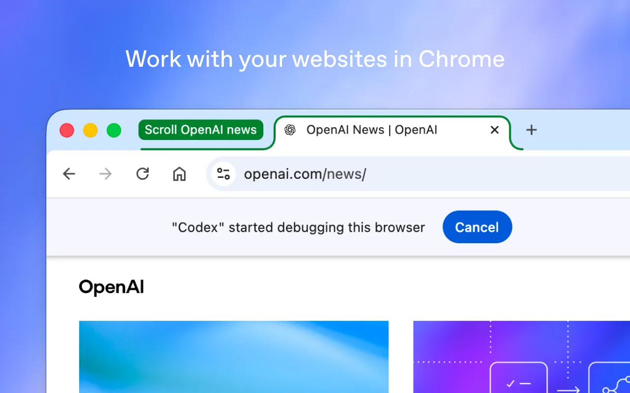 OpenAI Codex отримав розширення для Chrome на macOS і Windows