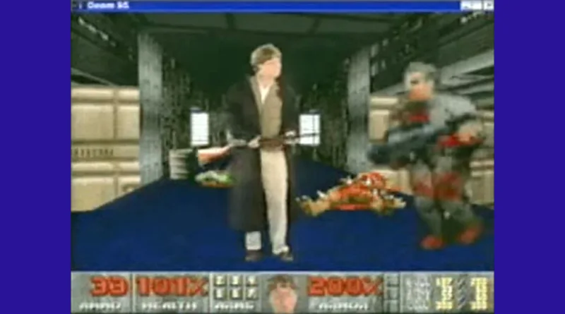 Білл Гейтс рекламує Windows 95 як ігрову платформу у промо по Doom — відео