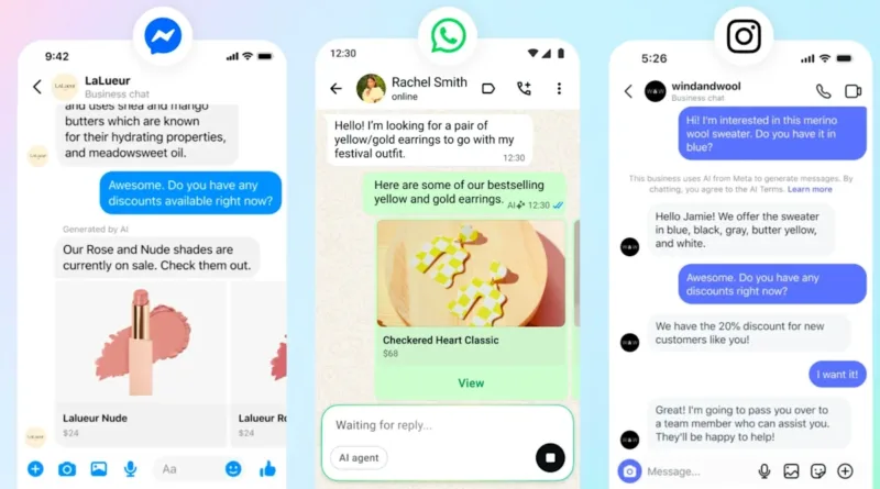 Meta запускає AI-агентів для бізнесу в WhatsApp та Instagram