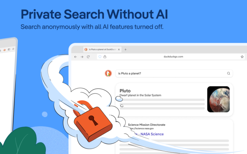 DuckDuckGo запустила «no AI» розширення на тлі стрибка трафіку через невдоволення пошуком Google