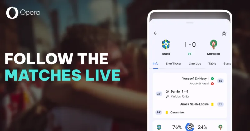 Opera для Android отримала футбольний хаб і оновлену стартову сторінку